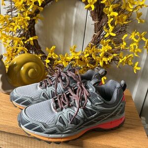 Fila Gray and Orange Athletic Shoes